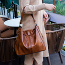 Bolsa Feminina de Couro Impermeável Versátil